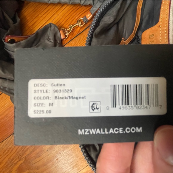 NWT MZ Wallace Sutton Tote Grey and Black - Picture 6 of 7